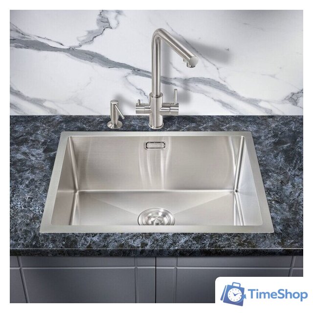 Кухонная мойка Milacio Denia 58 Steel MC.77450 (нержавеющая сталь) - Изображение №5 — Интернет-магазин Time-Shop