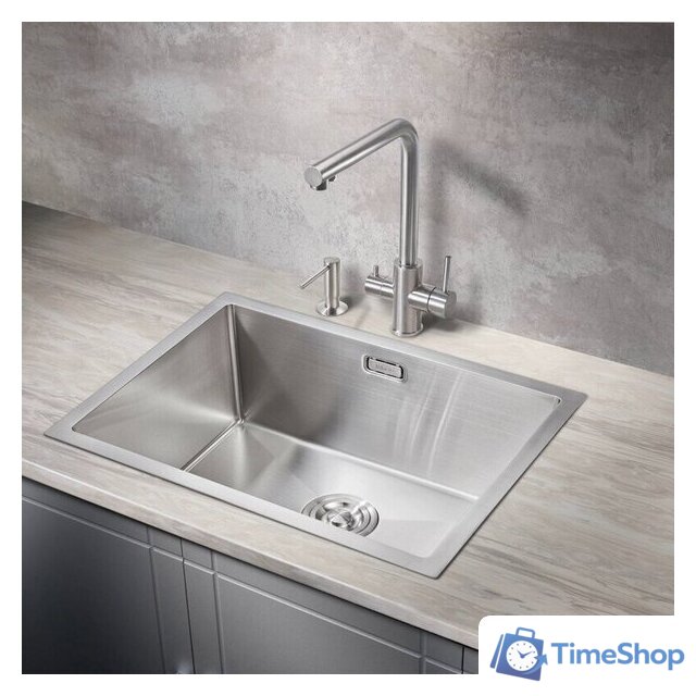 Кухонная мойка Milacio Denia 58 Steel MC.77450 (нержавеющая сталь) - Изображение №4 — Интернет-магазин Time-Shop