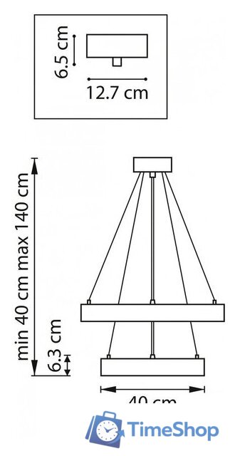 Подвесная люстра Lightstar Saturno 748113 - Изображение №5 — Интернет-магазин Time-Shop