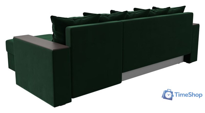 Угловой диван Лига диванов Дубай лайт правый 114150 (велюр зеленый) - Изображение №5 — Интернет-магазин Time-Shop