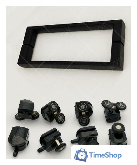 Душевой уголок RGW CL-48B (CL-14B + Z-050-1B) 32094805-014 150x100 (черный/прозрачное стекло) - Изображение №4 — Интернет-магазин Time-Shop