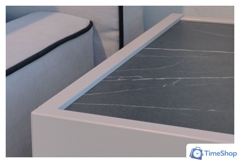 Тумба Ангстрем Милагро спальня МИ-300.10 (Д1, кашемир серый/камень пьетра/черный графит) - Изображение №9 — Интернет-магазин Time-Shop