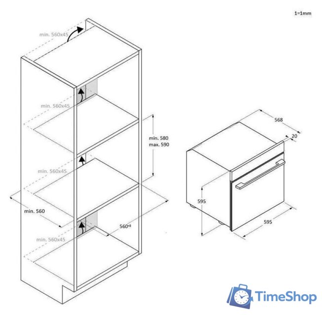 Электрический духовой шкаф Candy CA6NP3AT3EHTB - Изображение №18 — Интернет-магазин Time-Shop