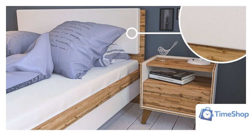 Кровать Elva Нодо NEM01K-1690/2060/1010 (01) (с ящиком и подъемным механизмом) - Изображение №5 — Интернет-магазин Time-Shop