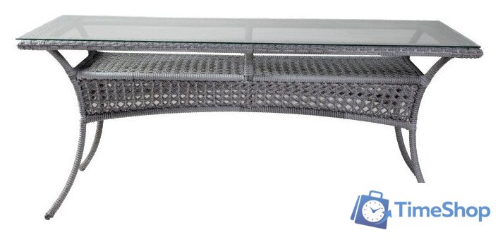 Обеденная группа Aiko Rattan Deco 5045П прямоугольный 180x90x75 (серый) - Изображение №1 — Интернет-магазин Time-Shop