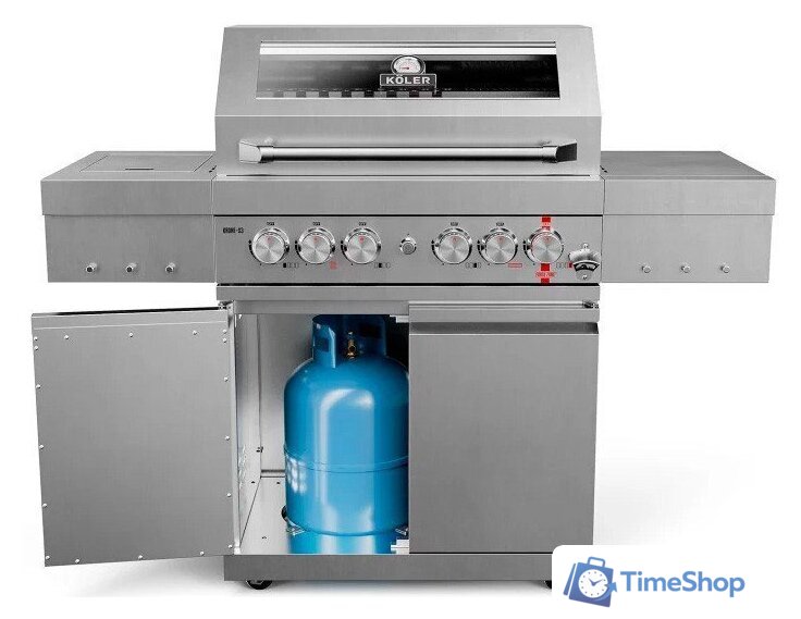 Газовый гриль для дачи Koler Krone S3 (серебристый) - Изображение №1 — Интернет-магазин Time-Shop