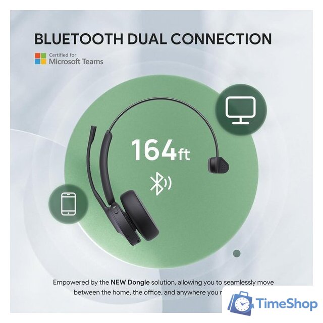 Офисная гарнитура Yealink BH70 Mono UC USB-A - Изображение №3 — Интернет-магазин Time-Shop