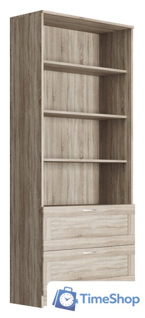 Стеллаж Mio Tesoro Сириус 2 ящика 78x190 2.02.07.110.3 (сонома) - Изображение №1 — Интернет-магазин Time-Shop