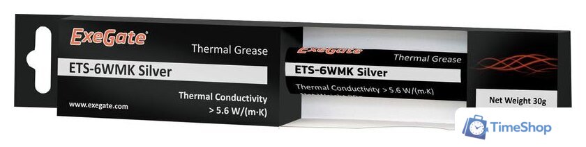 Термопаста ExeGate ETS-6WMK Silver EX282349RUS (30 г.) - Изображение №2 — Интернет-магазин Time-Shop