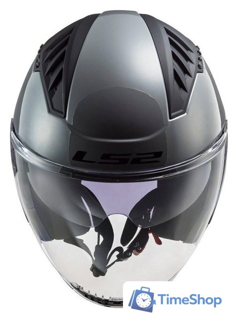 Мотошлем LS2 OF600 Copter 2 (S, серый матовый) - Изображение №11 — Интернет-магазин Time-Shop