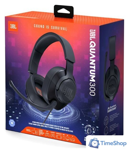 Наушники JBL Quantum 300 - Изображение №14 — Интернет-магазин Time-Shop