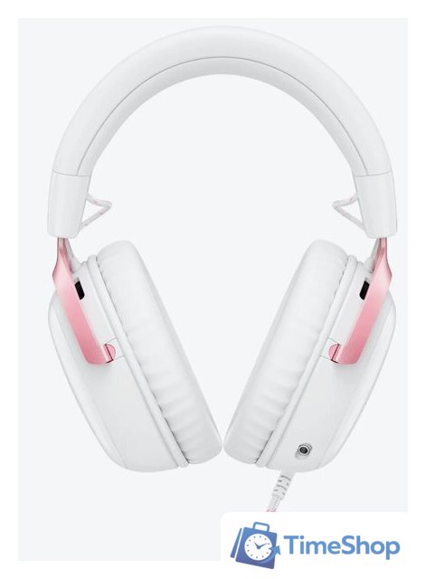 Наушники HyperX Cloud III (белый/розовый) - Изображение №3 — Интернет-магазин Time-Shop