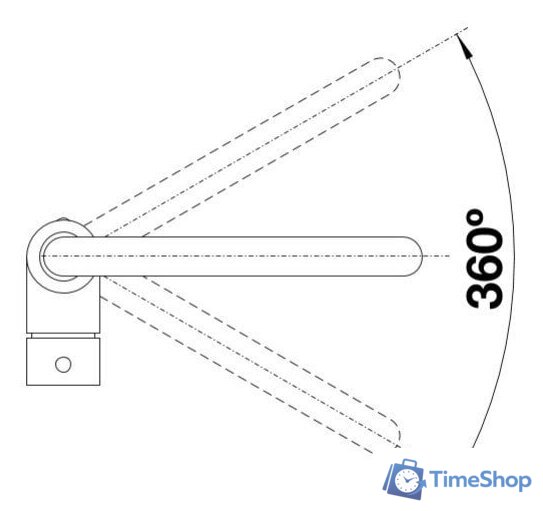 Смеситель Blanco Mili (черный) - Изображение №3 — Интернет-магазин Time-Shop