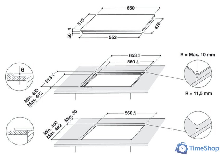 Варочная панель Whirlpool WF S2765 NE/IXL - Изображение №3 — Интернет-магазин Time-Shop
