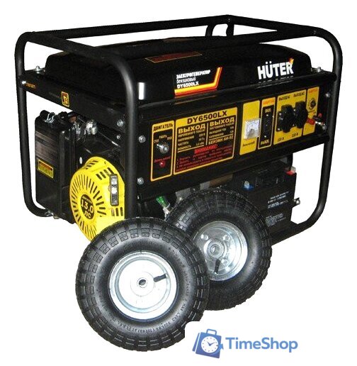 Бензиновый генератор Huter DY6500LX с колесами - Изображение №1 — Интернет-магазин Time-Shop