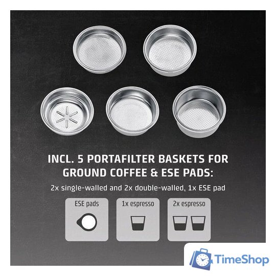 Рожковая кофеварка CASO EspressoGourmet Crema - Изображение №5 — Интернет-магазин Time-Shop