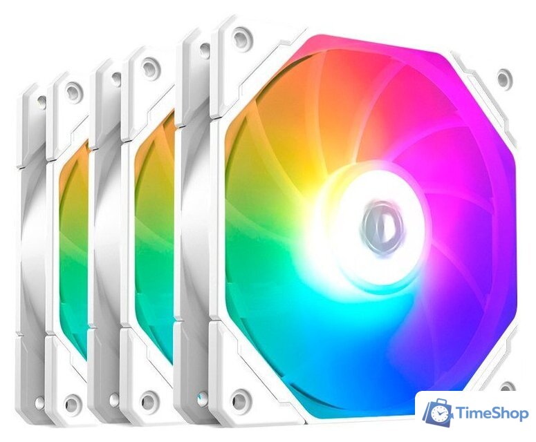 Комплект вентиляторов для корпуса ID-Cooling TF-12025-PRO-ARGB Trio White - Изображение №1 — Интернет-магазин Time-Shop