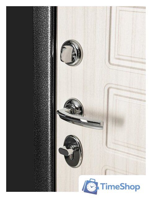 Металлическая дверь Guard MG60 МДФ 97х205 левая (черное серебро/белый ясень) - Изображение №4 — Интернет-магазин Time-Shop