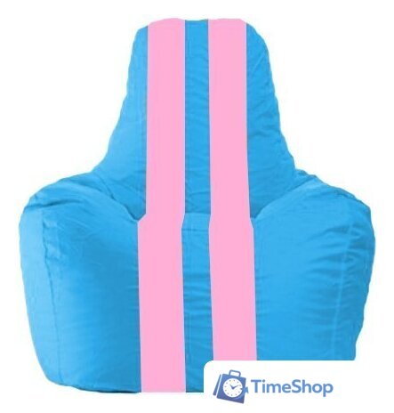 Кресло-мешок Flagman Спортинг С1.1-277 (голубой/розовый) - Изображение №1 — Интернет-магазин Time-Shop