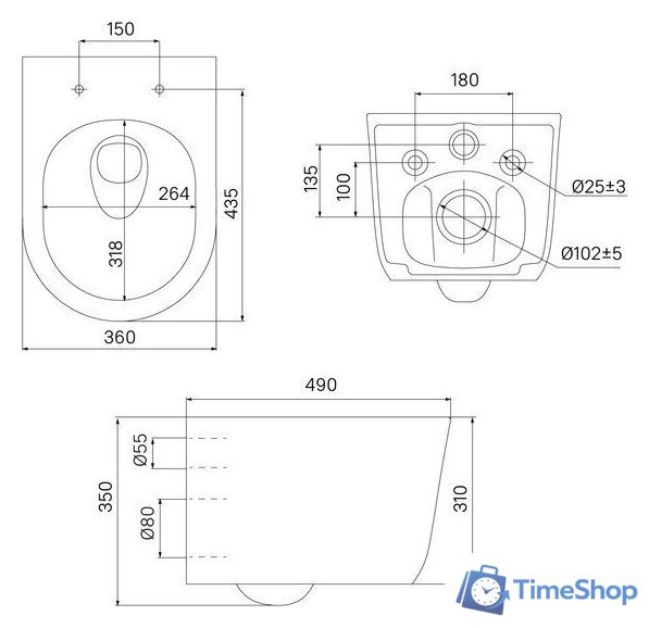 Унитаз подвесной IDDIS Slide SLIRDSEi25 - Изображение №12 — Интернет-магазин Time-Shop