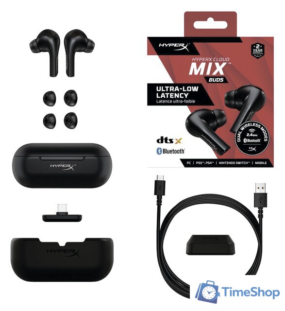 Наушники HyperX Cloud Mix Buds - Изображение №5 — Интернет-магазин Time-Shop