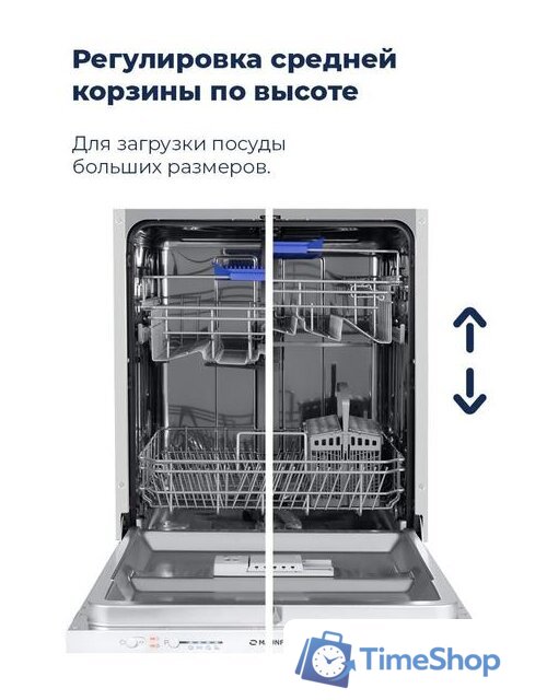 Отдельностоящая посудомоечная машина MAUNFELD MWF12S - Изображение №29 — Интернет-магазин Time-Shop