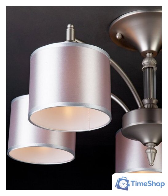 Припотолочная люстра Евросвет 60080/5 (никель) - Изображение №7 — Интернет-магазин Time-Shop