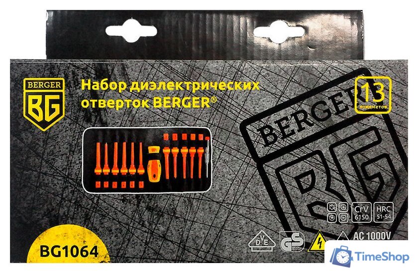 Набор отверток Berger BG1064 (13 предметов) - Изображение №1 — Интернет-магазин Time-Shop