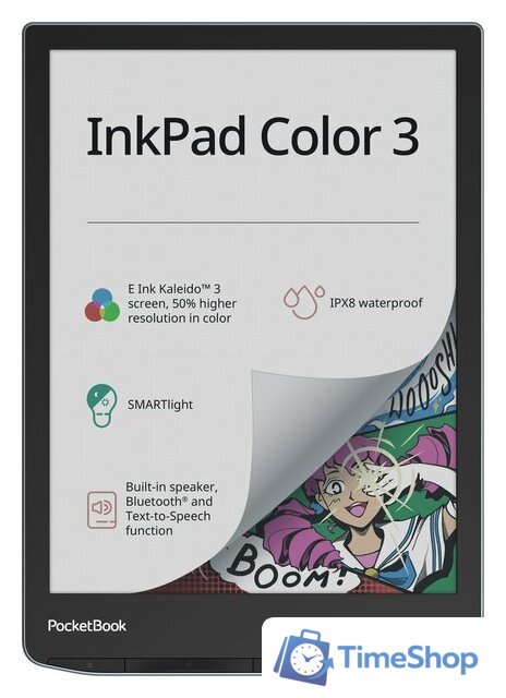 Электронная книга PocketBook 743K3 InkPad Color 3 (черный/серебристый) - Изображение №7 — Интернет-магазин Time-Shop