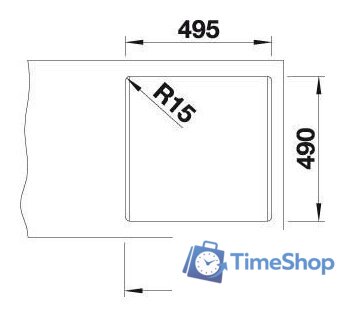 Кухонная мойка Blanco Pleon 5 525952 (черный) - Изображение №4 — Интернет-магазин Time-Shop