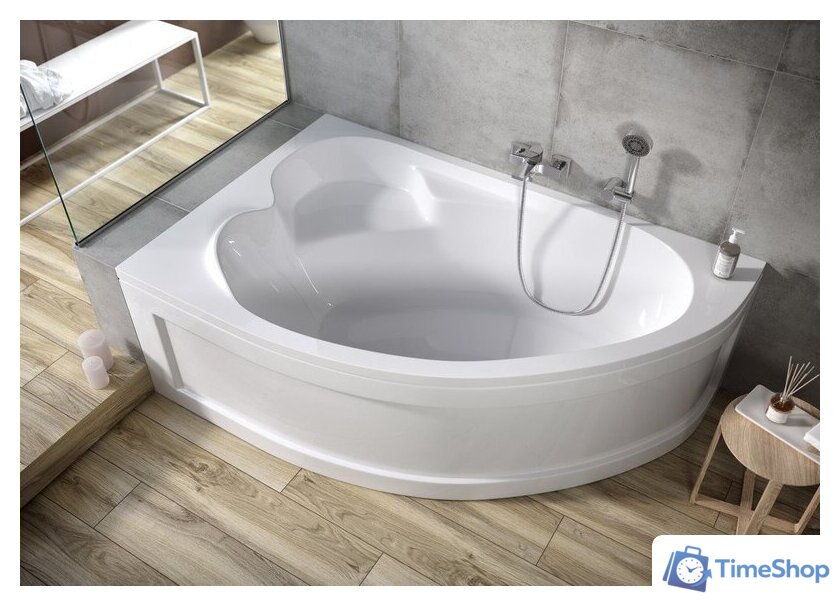 Ванна Cersanit Kaliope 153x100 R 63442 (с ножками, экраном и сифоном Prime черный) - Изображение №5 — Интернет-магазин Time-Shop