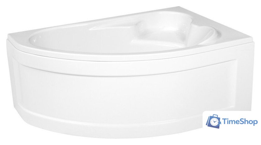 Ванна Cersanit Kaliope 153x100 R 63442 (с ножками, экраном и сифоном Prime черный) - Изображение №2 — Интернет-магазин Time-Shop