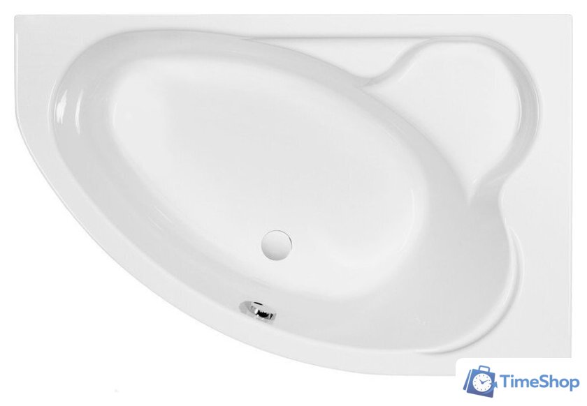 Ванна Cersanit Kaliope 153x100 R 63442 (с ножками, экраном и сифоном Prime черный) - Изображение №1 — Интернет-магазин Time-Shop