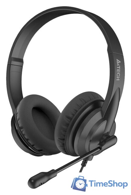 Наушники A4Tech HU-10 (черный) - Изображение №1 — Интернет-магазин Time-Shop