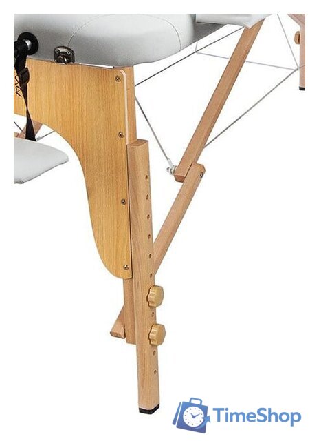 Массажный стол Atlas Sport складной 2-с 60 см деревянный (белый) - Изображение №4 — Интернет-магазин Time-Shop