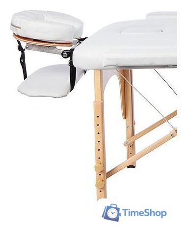 Массажный стол Atlas Sport складной 2-с 60 см деревянный (белый) - Изображение №3 — Интернет-магазин Time-Shop