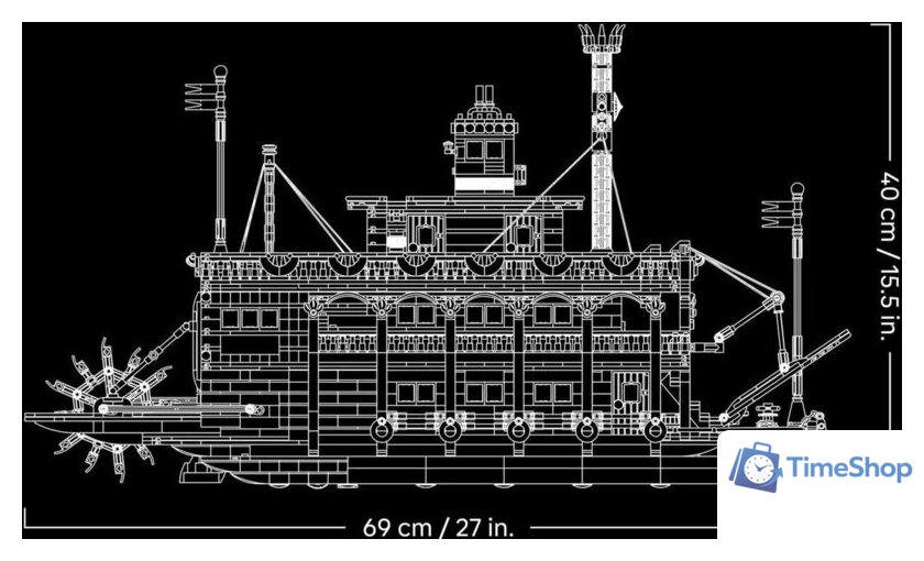 Конструктор LEGO Ideas 21356 Речной пароход - Изображение №9 — Интернет-магазин Time-Shop