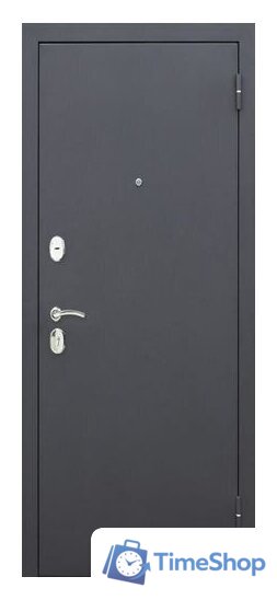 Металлическая дверь ЮрСталь Гарда 205x96 8мм (черный муар/белый ясень, правый) - Изображение №2 — Интернет-магазин Time-Shop