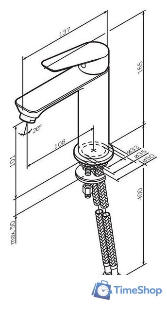 Смеситель AM.PM Crave F9C02100 - Изображение №9 — Интернет-магазин Time-Shop