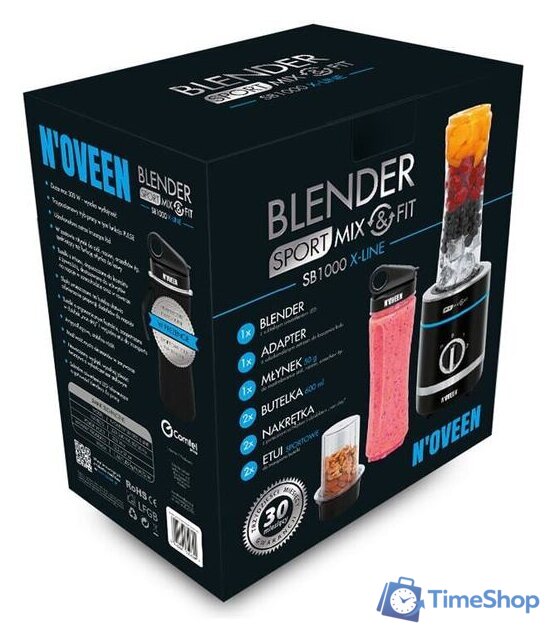 Стационарный блендер N'oveen Sport Mix & Fit SB1000 X-Line - Изображение №8 — Интернет-магазин Time-Shop