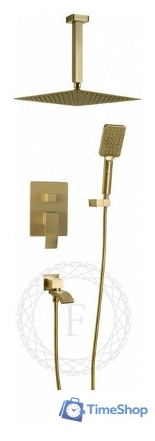 Душевая система  Filarete Waterfall FL1012 (матовое золото) - Изображение №1 — Интернет-магазин Time-Shop