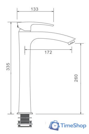 Смеситель Gappo G1007-16 - Изображение №2 — Интернет-магазин Time-Shop