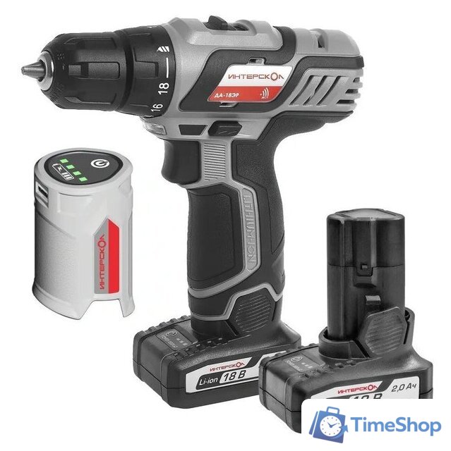 Дрель-шуруповерт Интерскол ДА-18ЭР 436.2.2.15 (с 2-мя АКБ) - Изображение №1 — Интернет-магазин Time-Shop