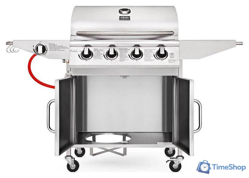 Газовый гриль для дачи Koler Relish v2 (серебристый) - Изображение №5 — Интернет-магазин Time-Shop