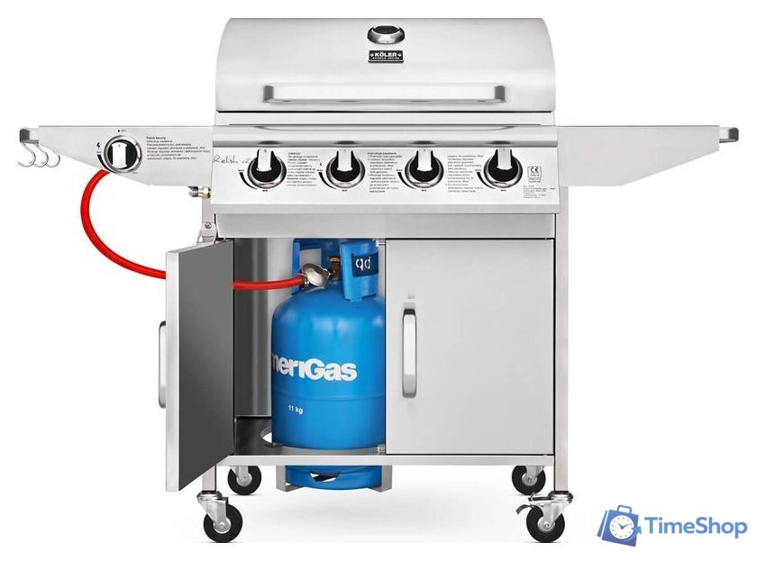 Газовый гриль для дачи Koler Relish v2 (серебристый) - Изображение №2 — Интернет-магазин Time-Shop