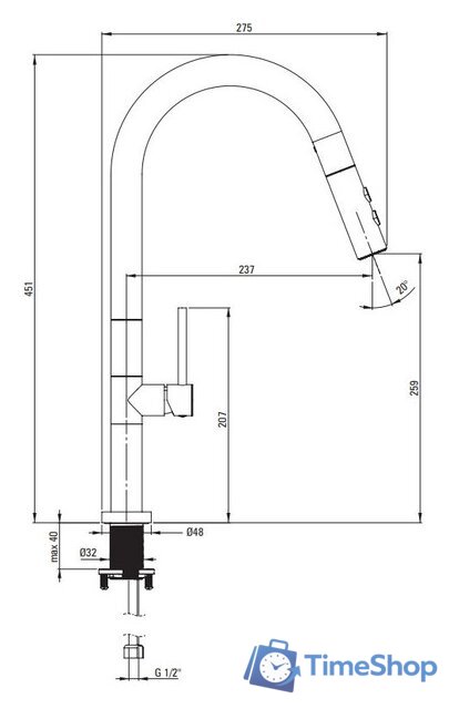 Смеситель Deante Olfato BQO D72M - Изображение №5 — Интернет-магазин Time-Shop
