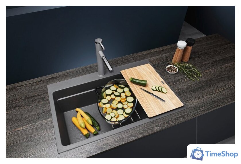 Кухонная мойка Blanco Etagon 8 527262 (вулканический серый) - Изображение №3 — Интернет-магазин Time-Shop