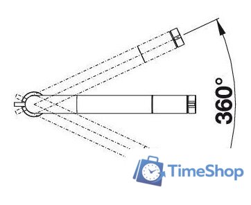 Смеситель Blanco Vonda Control (нержавеющая сталь) - Изображение №5 — Интернет-магазин Time-Shop