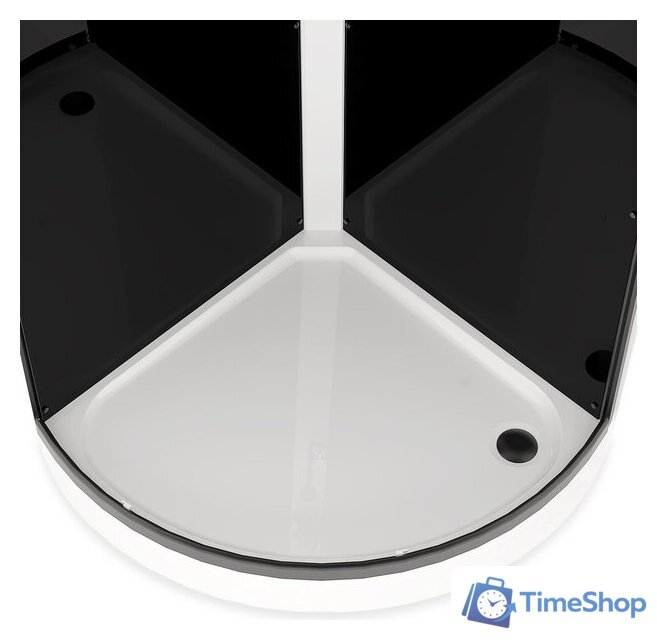Душевая кабина Domani-Spa Simple 99 90x90 DS01Sm99LBT00.Gt-V1.2-Black - Изображение №3 — Интернет-магазин Time-Shop