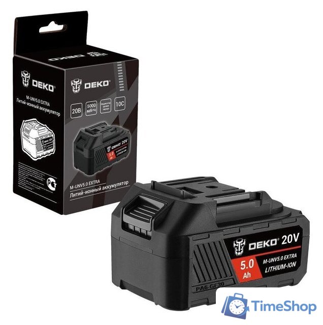 Аккумулятор Deko M-UNV5.0 Extra 081-1020 (20В/5 Ач) - Изображение №1 — Интернет-магазин Time-Shop